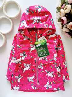 12,18 мес, рост 80,86 Новая розовая ветровка в единорожках NAME IT