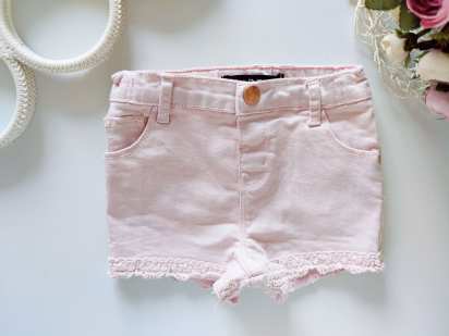 12,18 міс, зріст 86 Пудрові джинсові шорти