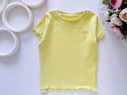 12,18 мес, рост 80,86 Лимонная футболка