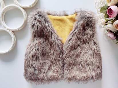 2 роки, зріст 92 Хутряний жилет на флісі