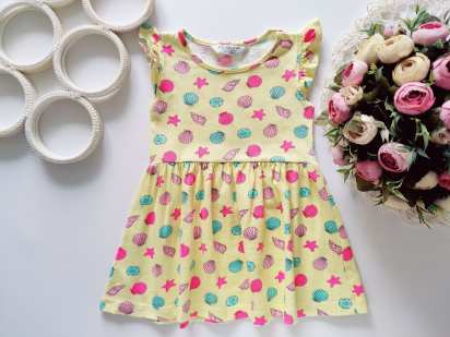 1,5,2 года, рост 92 Платье в ракушках