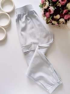 10 років, зріст 140 Вільні штани з накладними кишенями