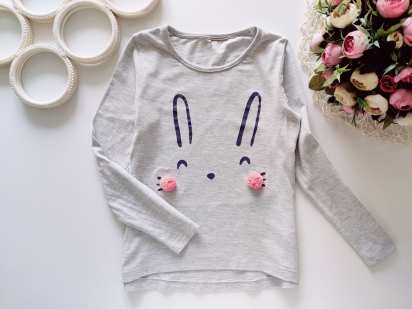 6,7 лет, рост 116,122 Лонгслив для девочки