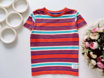 3,4 года, рост 104 Полосатая футболка