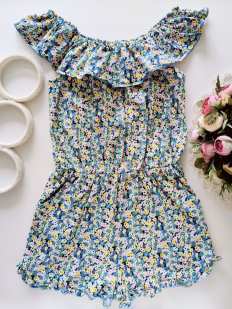 10 років, зріст 140 Квітковий ромпер