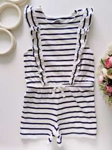 5,6 років, зріст 116 Літній смугастий ромпер