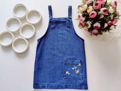 4,5 лет, рост 110 Джинсовый сарафан