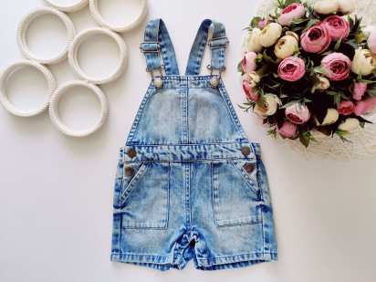 12,18 міс, зріст 86 Джинсовий комбінезон