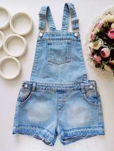 9,10 років, зріст 140 Джинсовий літній комбінезон