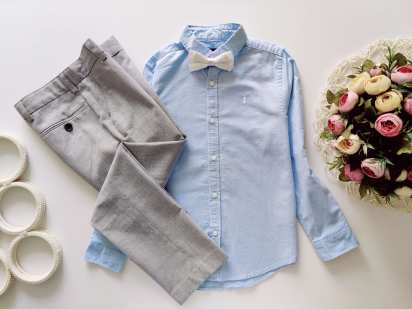 7,8 лет, рост 122,128 Брюки с рубашкой доя малчика