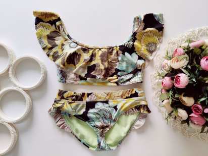 7,8 років, зріст 128 Роздільний дитячий купальник