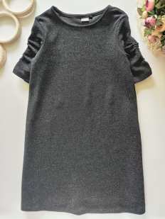 9 лет, рост 134 Нарядное блестящее платье