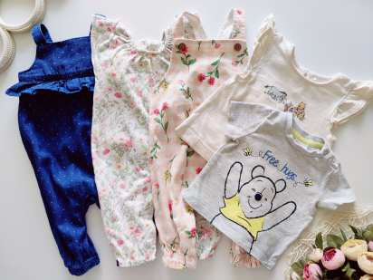 3,6 міс Ромпера та футболки дівчинці