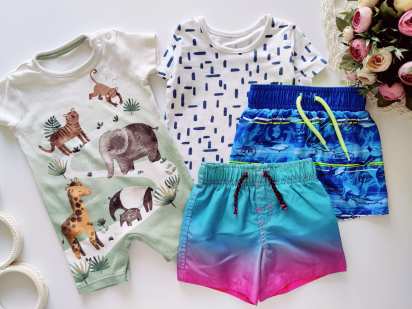 9,12 міс, зріст 74,80 Нові шорти, боді, футболка хлопчику