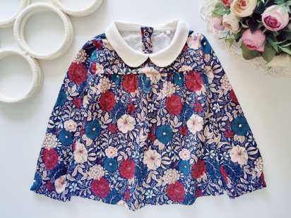 18,24 міс, зріст 86,92 Новий квітковий лонгслів