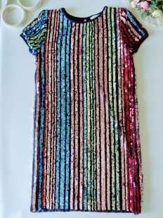 13,14 років, зріст 164 Ошатне плаття в паєтках