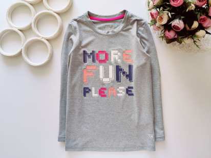 7,8 лет, рост 122,128 Стрейчевый лонгслив