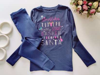 8,10 лет, рост 134,140 Пижама детская наборная