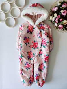 9,12 міс, зріст 74,80 Демісезонний комбінезон для дівчинки