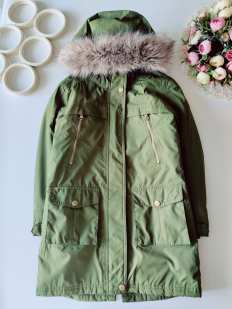 7,8 лет, рост 128 Удлененное деми пальто