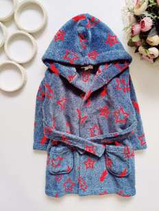 12,18 мес, рост 86 Халат в звездах