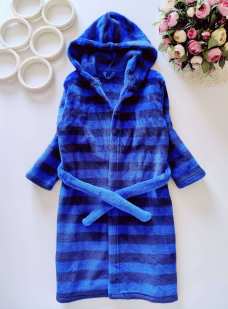 3,4 года, рост 104 Махровый полосатый халат
