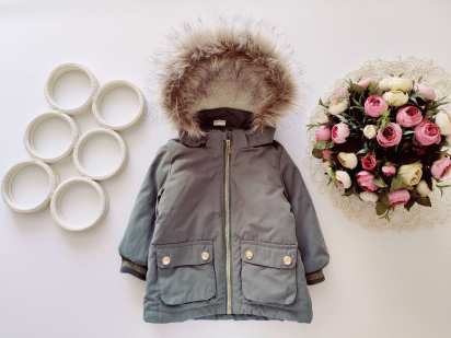 6,9 міс, зріст 74 Тепла демі куртка