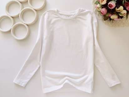 8 років, зріст 128 Білий лонгслів