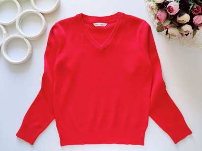 8,9 років, зріст 134 Червоний джемпер