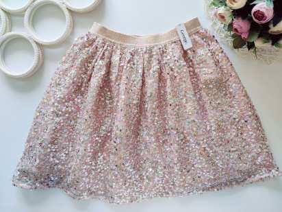 9,10 років, зріст 134,140 Нова дитяча спідниця з паєтками