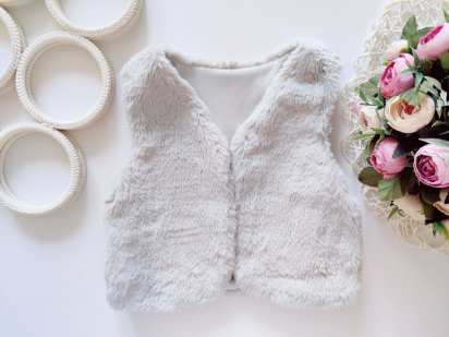 3,4 года, рост 98,104 Новая пушистая жилетка