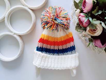 3,6 міс, Тепла в'язана шапка