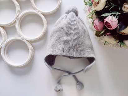 12,18 міс, В'язана вовняна шапка