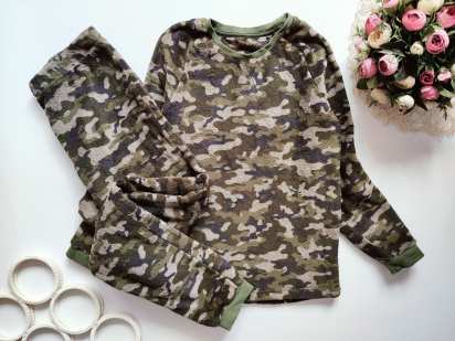 13,14 років, зріст 158,164 Тепла піжама камуфляжна