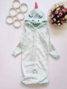 8,9 років, зріст 128,134 Теплий кігурумі єдиноріг