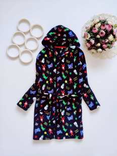 8,9 лет, рост 134,140 Детский халат