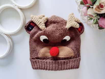 1-3 роки, зріст 80-98 Тепла зимова шапка на флісі