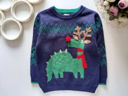 3,4 роки, зріст 98,104 Светр з динозавром