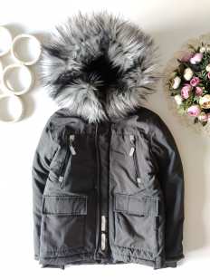 8,9 років, зріст 128,134 Тепла дитяча зимова куртка на синтепоні