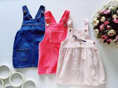 12,18 мес, рост 86 Детске сарафаны комплектом