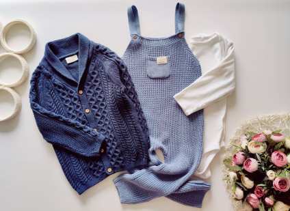 18,24 міс, зріст 92 Теплий в'язаний ромпер, кофта та біле боді з рукавами