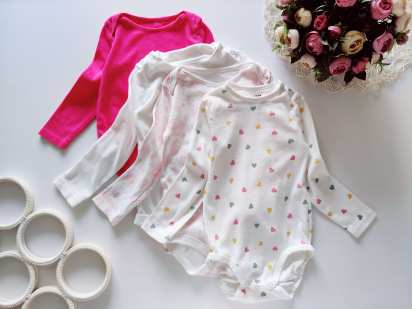 18,24 мес, рост 86,92 Набор боди с длинными рукавами