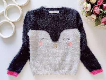 4,5 лет, рост 110 Пушистый свитер