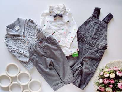 9,12 міс, зріст 74,80 Нова сорочка, комбінезон, штани на підкладці та тепла кофта