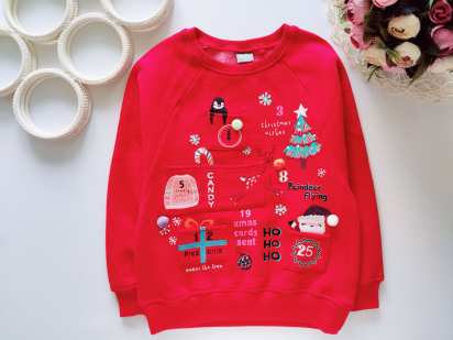 4,5 лет, рост 110 Новый новогодний свитшот на флисе