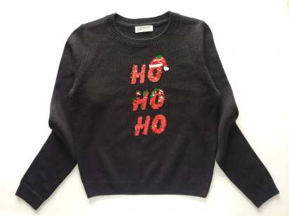 12,14 років, зріст 158,164 Новорічний светр у паєтках