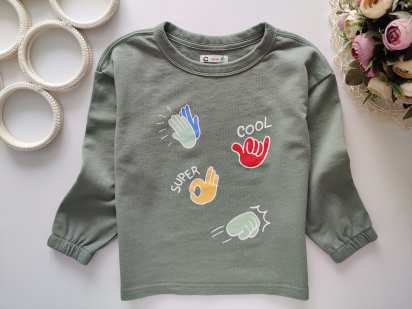 5,6 років, зріст 110,116 Кофта хакі