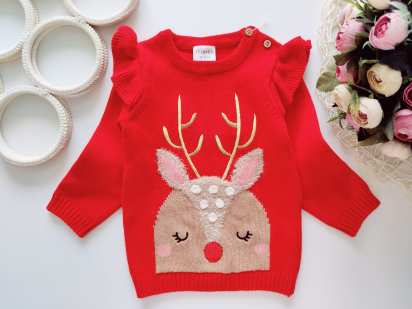 9,12 міс, зріст 80 Новий новорічний светр