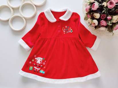12,18 мес Красивое новогоднее детское платье