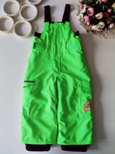 2 роки, зріст 92 Теплий зимовий напівкомбінезон для двору